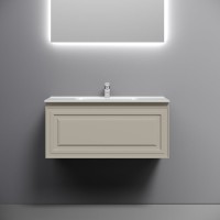 Мебель для ванной комнаты Sancos Very 90 beige soft, раковина CN7002