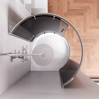 Душевой уголок AM.PM Like W83G-333-095CG 95х95, тонированное стекло