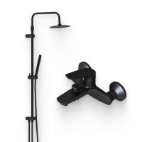 Душевой комплект Смеситель Damixa Jupiter 771000301 + Стойка Scandinavian Pure 936000300