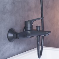 Душевой комплект Смеситель Damixa Jupiter 771000301 + Стойка Scandinavian Pure 936000300