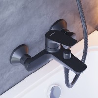 Душевой комплект Смеситель Damixa Jupiter 771000301 + Стойка Scandinavian Pure 936000300