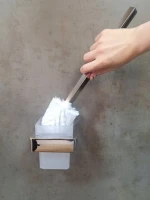 Ершик для унитаза AltroBagno Aperto 081204 Cr хром Ершик для унитаза AltroBagno Aperto 081204 Cr хром
