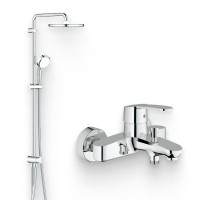 Душевой комплект Смеситель Grohe Eurostyle Cosmopolitan 33591002 + Стойка Tempesta Cosmopolitan System 250 26675000