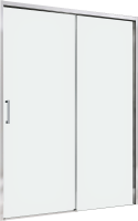 Душевая дверь в нишу Abber Komfort AG93130 130 см, профиль хром, стекло прозрачное