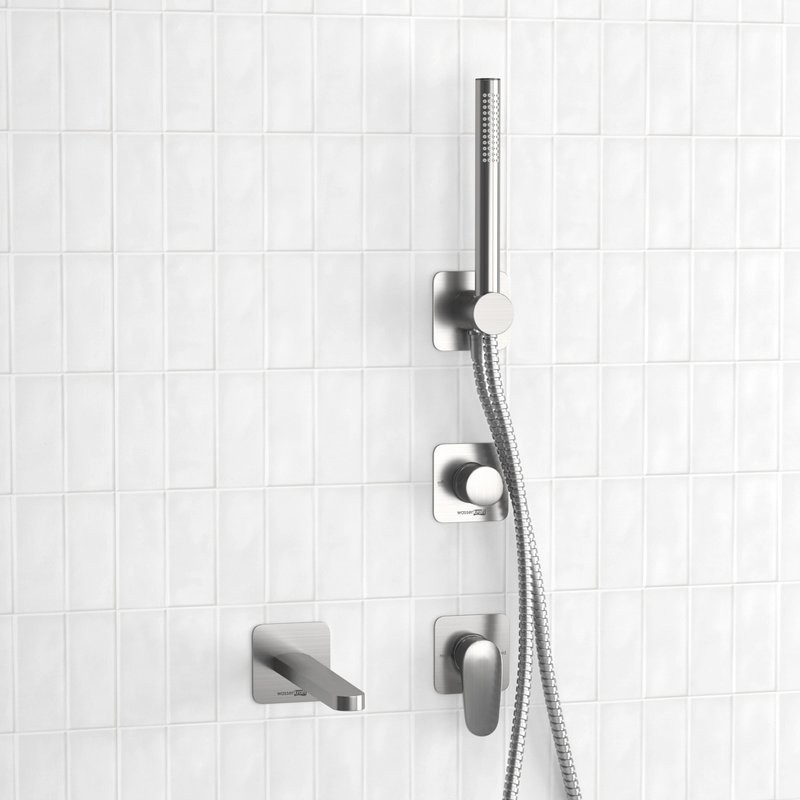 Встраиваемый смеситель для душа и ванны Wasserkraft Spree A1451.272.274.275.100.276 С ВНУТРЕННЕЙ ЧАСТЬЮ, никель