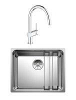 Комплект Мойка Blanco Etagon 500-U + Смеситель Grohe Minta 3291800E хром