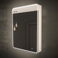Зеркало-шкаф Art&Max Verona R 60х80 белое, с LED-подсветкой, 6000К