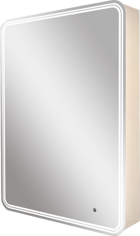 Зеркало-шкаф Art&Max Verona R 60х80 белое, с LED-подсветкой, 6000К