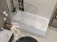 Акриловая ванна Cezares Eco 165x70 см, пристенная, белая, с каркасом