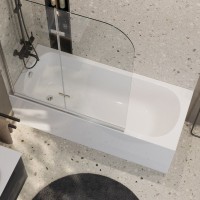 Акриловая ванна Cezares Eco 165x70 см, пристенная, белая, с каркасом