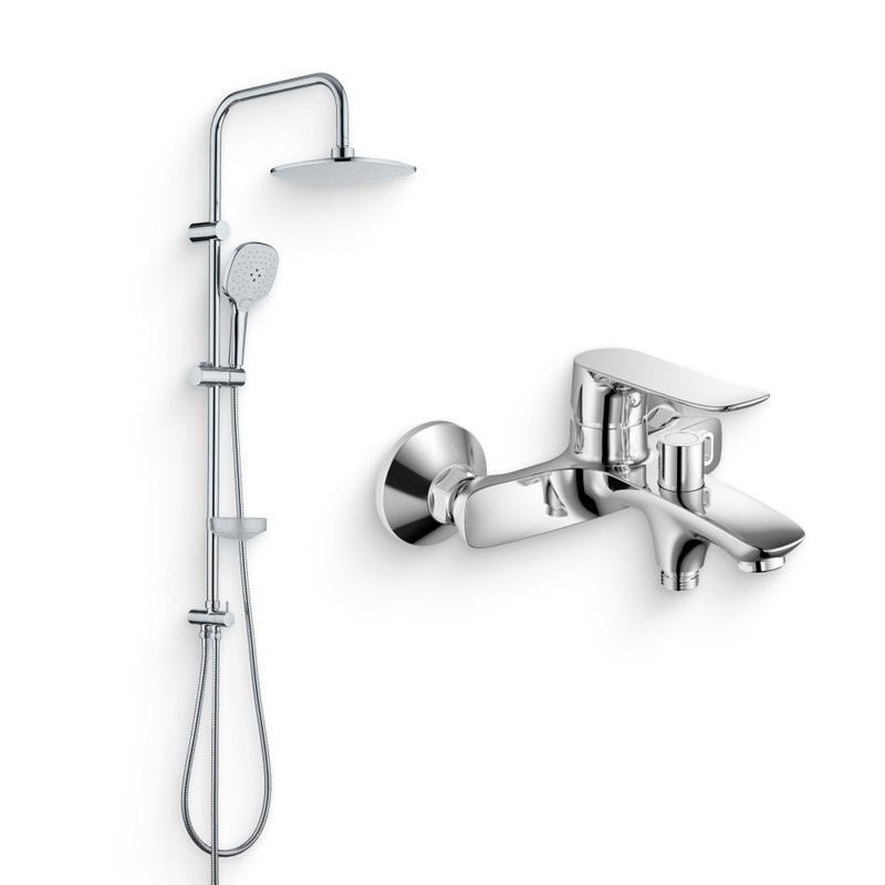 Душевой комплект Смеситель Agger Nice A2510000 + Стойка Marine A0595000