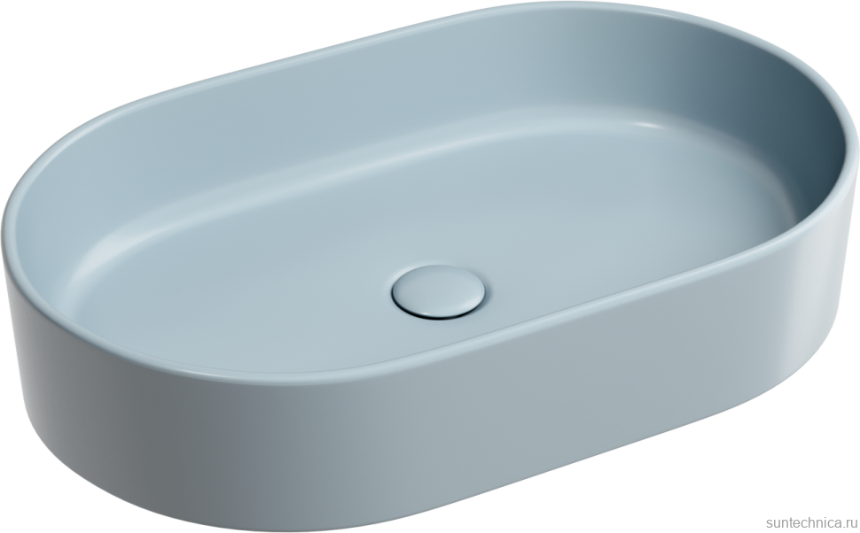 Накладная раковина Ceramicanova Element CN6048MHL серо-голубая матовая