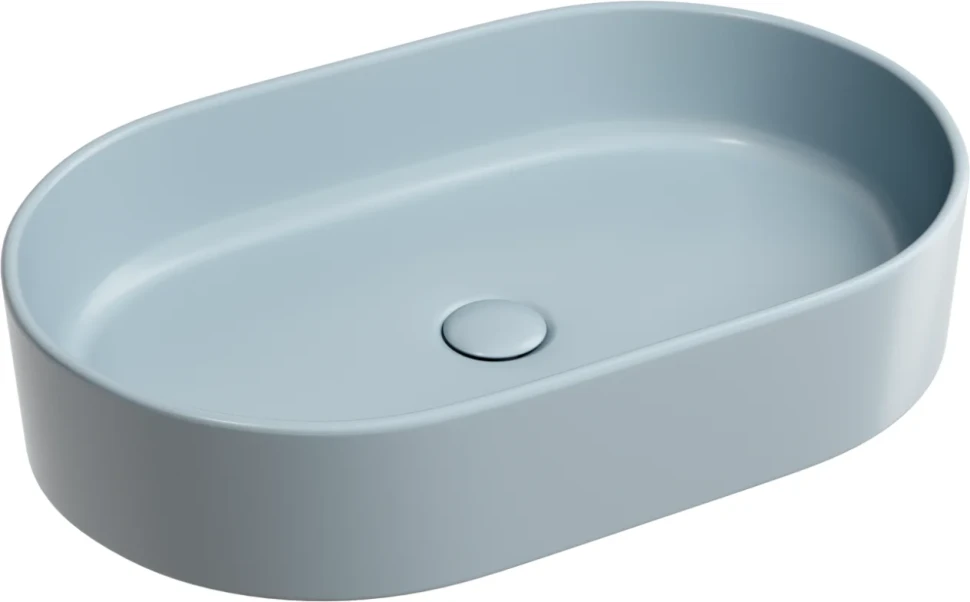 Накладная раковина Ceramicanova Element CN6048MHL серо-голубая матовая