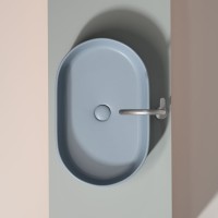 Накладная раковина Ceramicanova Element CN6048MHL серо-голубая матовая