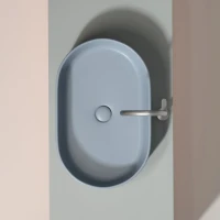 Накладная раковина Ceramicanova Element CN6048MHL серо-голубая матовая