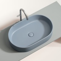 Накладная раковина Ceramicanova Element CN6048MHL серо-голубая матовая