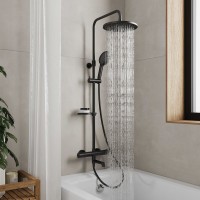 Душевая стойка Milardo Ideal Spa ILSBLTHM06 черный матовый