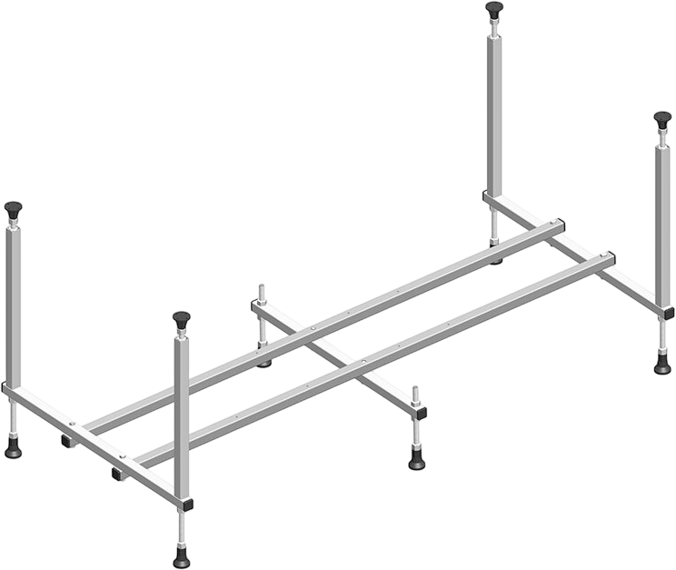 Акриловая ванна Timo Ritta 165x70 см, пристенная, белая, с каркасом