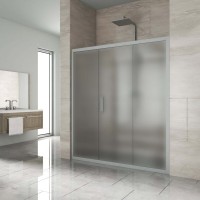 Душевая дверь в нишу Kubele DE019 D3-MAT-MT 160 см, профиль матовый хром