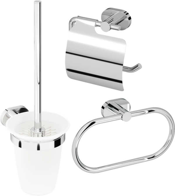 Набор Полотенцедержатель AM.PM Sense A7434400 + Ершик A7433300 + Держатель A74341400