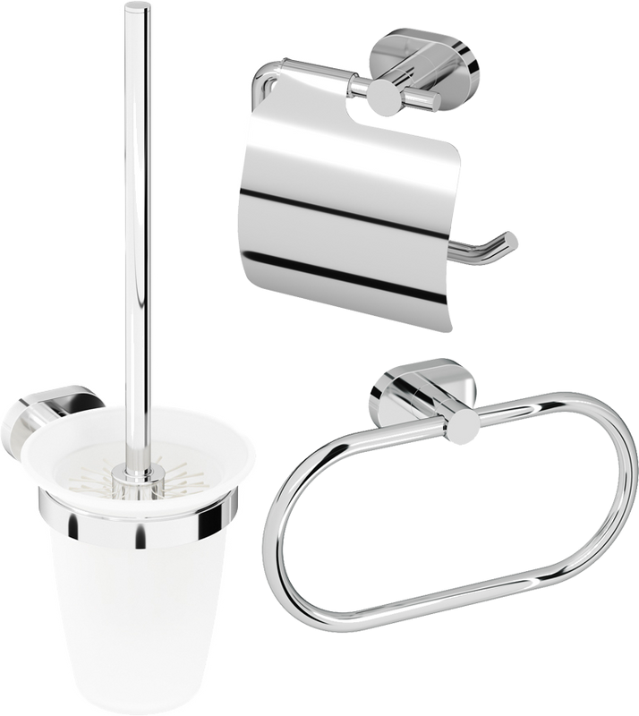 Набор Полотенцедержатель AM.PM Sense A7434400 + Ершик A7433300 + Держатель A74341400