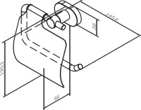 Набор Полотенцедержатель AM.PM Sense A7434400 + Ершик A7433300 + Держатель A74341400