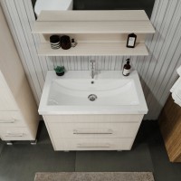 Тумба с раковиной Бриклаер Чили 80 светлая лиственница С