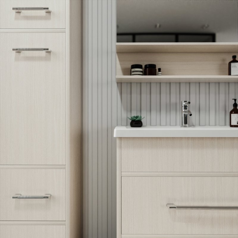 Тумба с раковиной Бриклаер Чили 80 светлая лиственница С