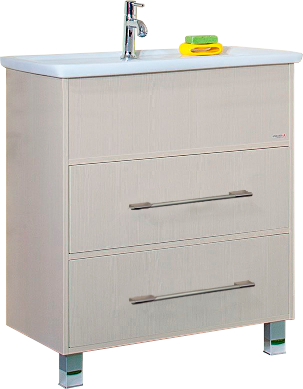 Тумба с раковиной Бриклаер Чили 80 светлая лиственница С