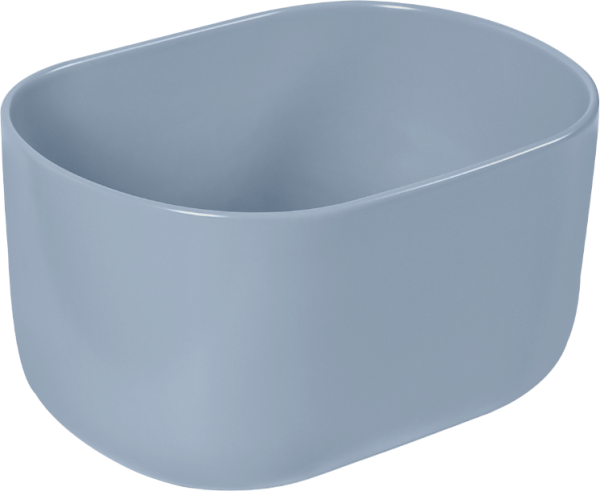 Накладная раковина SantiLine SL-1113BM голубая матовая