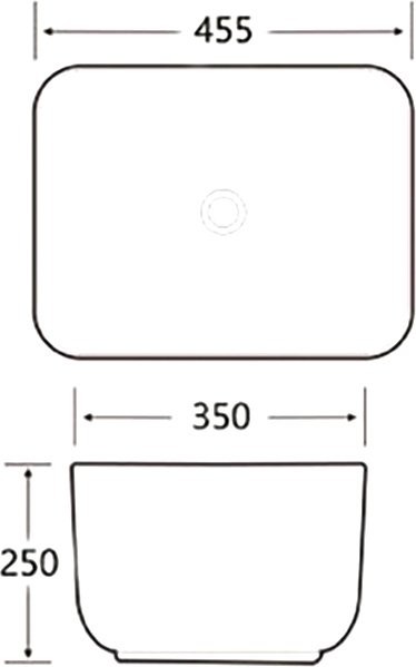 Накладная раковина SantiLine SL-1113BM голубая матовая