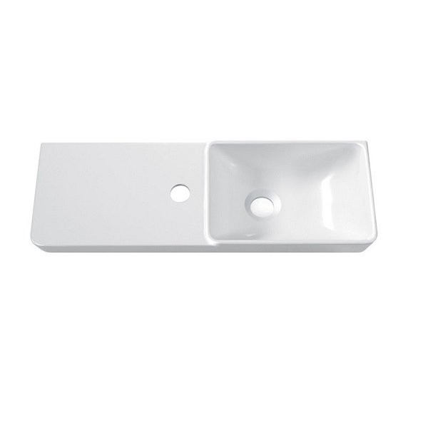 Тумба с раковиной Belux Даллас 60 R напольная, белая глянцевая