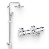 Душевой комплект Термостат Grohe Grohtherm 800 34576000 + Стойка Euphoria 27421002