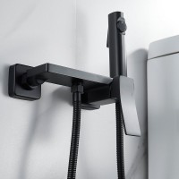 Гигиенический душ Shevanik S6105H-1 со смесителем, черный