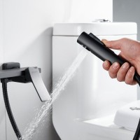 Гигиенический душ Shevanik S6105H-1 со смесителем, черный