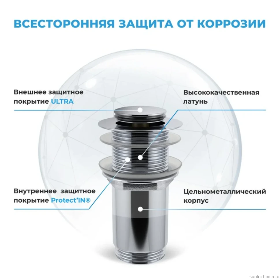 Комплект Накладная раковина Lavinia Boho Bathroom Sink Slim 33311006 + Донный клапан Wellsee Drainage System 182134000 хром + Сифон 182102000 хром