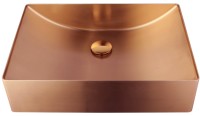 Накладная раковина AltroBagno Futuro 001015 RaSp 50 матовая медь, прямоугольная, нержавеющая сталь