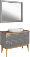 Мебель для ванной комнаты ASB-Woodline Каталина 100 grey