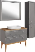 Мебель для ванной комнаты ASB-Woodline Каталина 100 grey