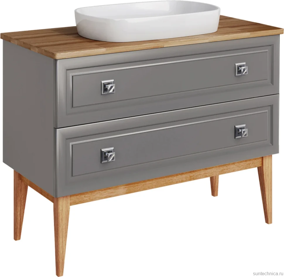 Мебель для ванной комнаты ASB-Woodline Каталина 100 grey