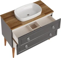 Мебель для ванной комнаты ASB-Woodline Каталина 100 grey