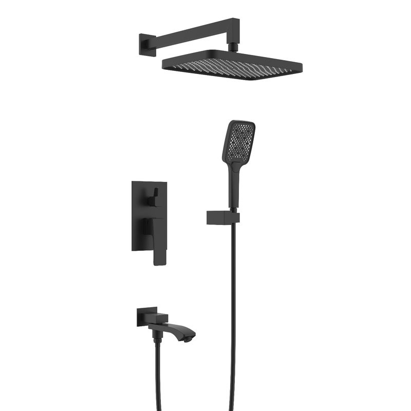 Душевой комплект Raglo R01.27.06 С ВНУТРЕННЕЙ ЧАСТЬЮ, черный