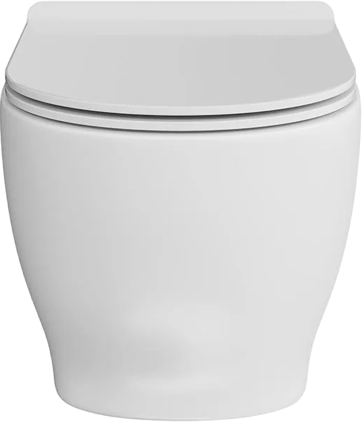 Комплект Унитаз подвесной KERAMA MARAZZI Modula MO.wc.02 безободковый, с микролифтом, глянцевый белый + Инсталляция + Кнопка FPS.A.RGM розовое матовое золото
