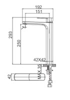 Смеситель для раковины Wonzon & Woghand Arnie WW-691104-MB черный матовый