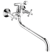 Смеситель с длинным изливом для ванны Fashun A2619-2 хром