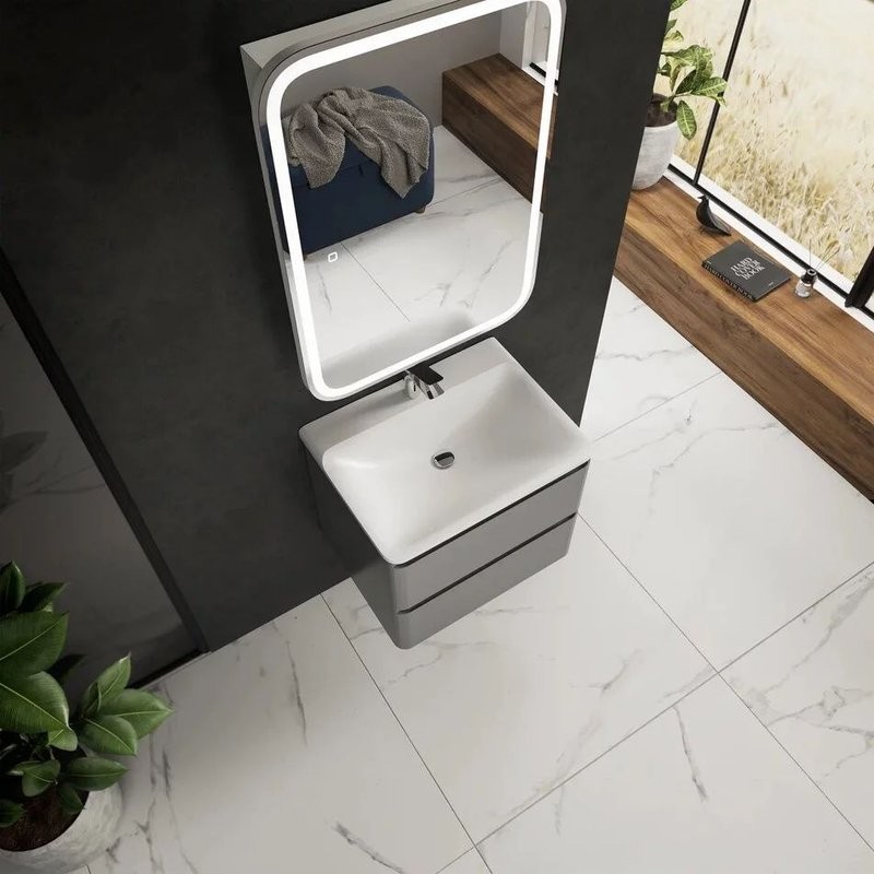 Тумба под раковину для ванной AQUAme S4 60 серая