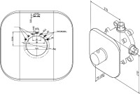 Термостатический смеситель встраиваемый AM.PM Sensation F3075500 С ВНУТРЕННЕЙ ЧАСТЬЮ, хром Термостатический смеситель встраиваемый AM.PM Sensation F3075500 С ВНУТРЕННЕЙ ЧАСТЬЮ, хром