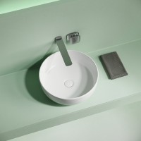 Накладная раковина Ceramicanova Taycan CN12003 37х37 глянцевая белая