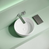 Накладная раковина Ceramicanova Taycan CN12003 37х37 глянцевая белая