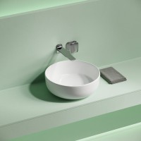 Накладная раковина Ceramicanova Taycan CN12003 37х37 глянцевая белая